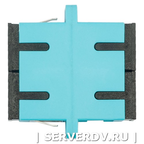 Адаптер оптический проходной SC-SC, OM3, дуплекс (duplex), бирюзовый (аква) (DR-541023), Datarex