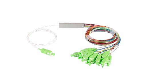 Сплиттер планарный NIKOMAX 1x16, одномодовый 9/125мкм, стандарта G657.A1, SC/APC, миникорпус, с равным коэффициентом деления, 0.9 мм