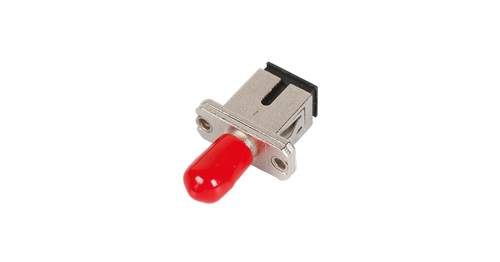 Адаптер NIKOMAX волоконно-оптический, переходной, универсальный SM/MM, SC-ST, одинарный, латунный, металлик