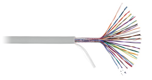 Кабель NIKOLAN U/UTP 25 пар, Кат.3 (Класс C), 16МГц, одножильный, BC (чистая медь), 26AWG (0,405мм),