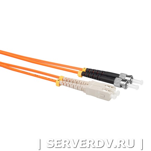 Шнур оптический коммутационный (патч-корд), SC-ST, дуплекс (duplex), OM2, нг(А)-HF, оранжевый, 20 м (DR-221359), Datarex