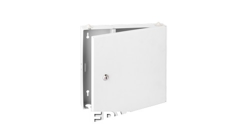 Оптический кросс NIKOMAX Essential Line, настенный, до 16 SC портов или 32 LC портов, стальной, с ключом, серый, неукомплектованный