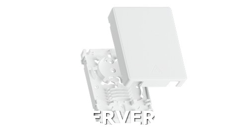 Корпус волоконно-оптической настенной розетки NIKOMAX, до 2 портов SC или LC, белый