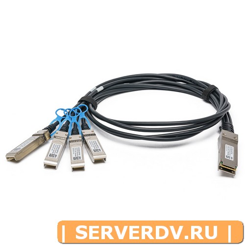 Модуль Alcatel-Lucent Nokia QSFP-4X25G-C5M,  5 Metre 100G QSFP28 to 4x25G SFP28 Passive Direct Attach Copper Breakout Cable (Совместимый)