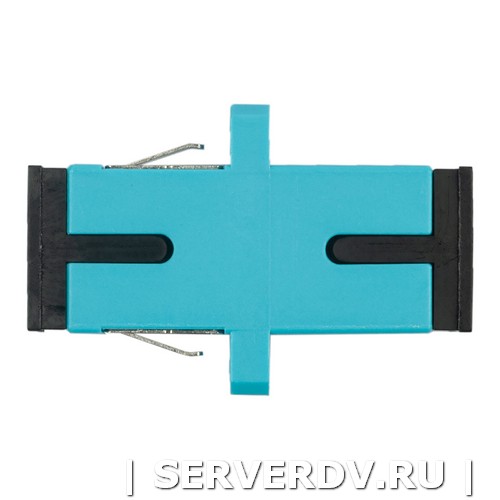 Адаптер оптический проходной SC-SC, OM3, симплекс (simplex), бирюзовый (аква) (DR-540023), Datarex