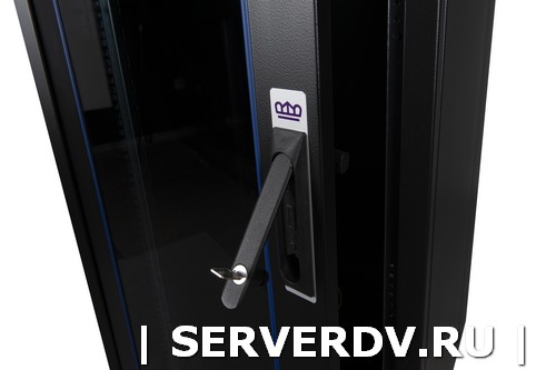 Шкаф напольный, телекоммуникационный 19", 42U 600х600, передняя дверь стекло, задняя стенка сплошная, металл, серый (DR-700500), Datarex