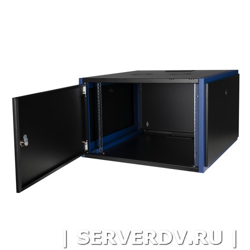 Шкаф настенный, телекоммуникационный 19", 4U 600х600, дверь металл, черный (DR-610521), Datarex