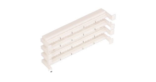 Настенный блок NIKOMAX 110 типа, 100 пар, без ног, белый