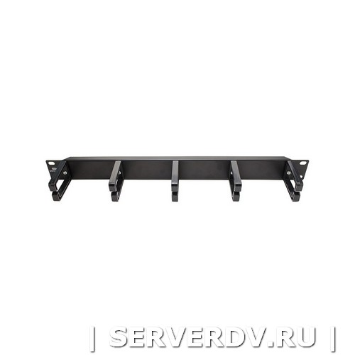Организатор кабельный 19", 1U, с 5 пластиковыми кольцами, черный (DR-4401), Datarex