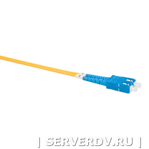 Шнур оптический коммутационный (патч-корд), SC-SC, дуплекс (duplex), OS2, нг(А)-HF, желтый, 2,0 м (DR-221143), Datarex