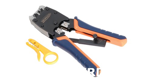 Инструмент NIKOMAX обжимной профессиональный, 2 гнезда, торцевой, с храповиком, совместим с коннекто