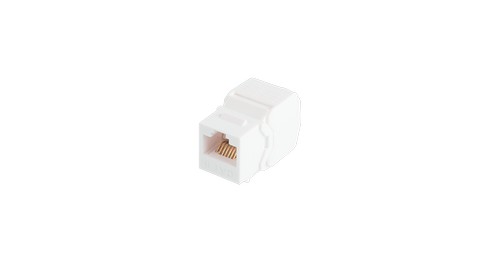Модуль-вставка NIKOMAX типа Keystone, Кат.6 (Класс E), 250МГц, RJ45/8P8C, самозажимной, T568A/B, 180 градусов, неэкранированный, белый