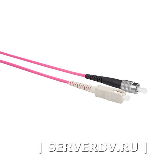 Шнур оптический коммутационный (патч-корд), SC-FC, симплекс (simplex), OM4, нг(А)-HF, маджента, 0,5 м (DR-221230), Datarex