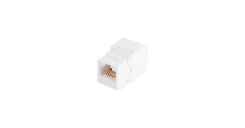 Модуль-вставка NIKOMAX типа Keystone, Кат.5е (Класс D), 100МГц, RJ45/8P8C, самозажимной, T568A/B, 180 градусов, неэкранированный, белый