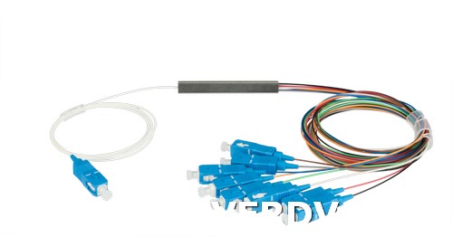 Сплиттер планарный NIKOMAX 1x8, одномодовый 9/125мкм, стандарта G657.A1, SC/UPC, миникорпус, с равным коэффициентом деления, 0.9 мм