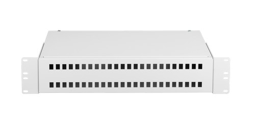 Оптический кросс NIKOMAX 19" Essential Line, 2U, до 48 SC портов или 96 LC портов, стальной, серый, неукомплектованный