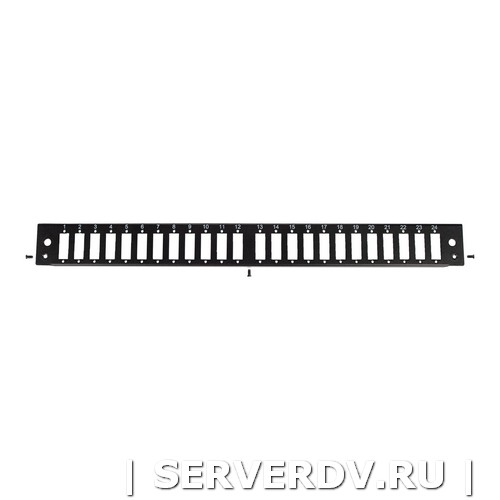 Панель лицевая для выдвижной оптич. полки, 24 SC Duplex/24 LC Quadra, черный (DR-546145), Datarex