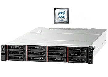 Сервер Lenovo SR590 Xeon Silver 4210R (10C 2.4GHz 13.75MB Cache/100W) 32GB 2933MHz (1x32GB, 2Rx4 RDIMM), O/B, 9350-8i, 1x750W, XCC Enterprise, Tooless