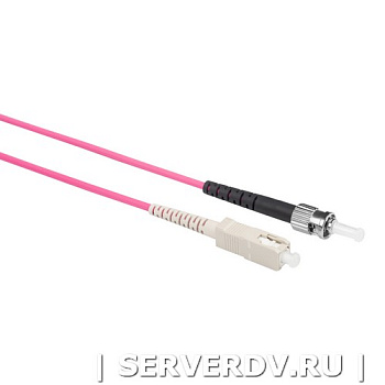 Шнур оптический коммутационный (патч-корд), SC-ST, симплекс (simplex), OM4, нг(А)-HF, маджента, 5,0 м (DR-221335), Datarex
