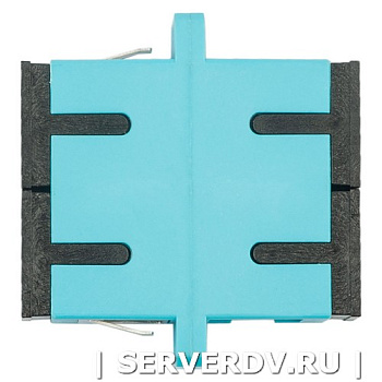 Адаптер оптический проходной SC-SC, OM3, дуплекс (duplex), бирюзовый (аква) (DR-541023), Datarex