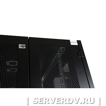 Шкаф напольный, телекоммуникационный 19", 47U 800х1000, двойная передняя дверь перфорация, двойная задняя дверь перфорированная, черный (DR-759641), D