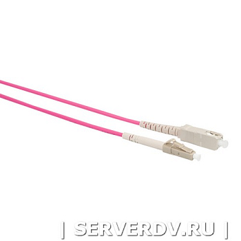 Шнур оптический коммутационный (патч-корд), LC-SC, симплекс (simplex), OM4, нг(А)-HF, маджента, 10 м (DR-220137), Datarex