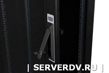 Шкаф напольный, телекоммуникационный 19", 42U 600х600, передняя дверь перфорация, задняя стенка перфорированная, серый (DR-721500), Datarex