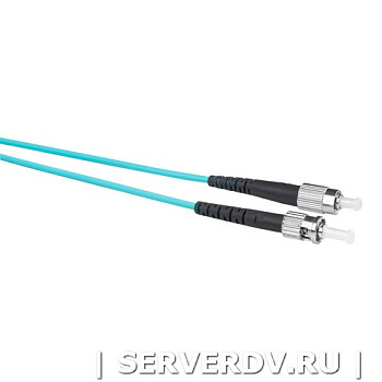 Шнур оптический коммутационный (патч-корд), FC-ST, симплекс (simplex), OM3, нг(А)-HF, бирюзовый (аква), 10 м (DR-222327), Datarex