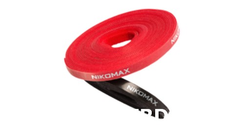 Стяжка-липучка NIKOMAX нарезаемая, в рулоне 5м, ширина 15мм, черная