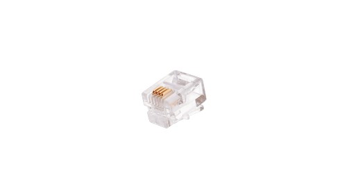 Коннектор NIKOMAX RJ11/6P4C телефонный, Кат.3 (Класс C), 16МГц, покрытие 6мкд, под многожильный кабе