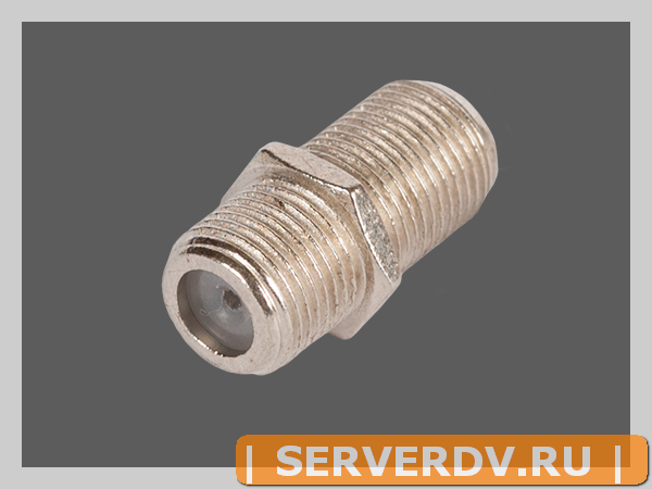 Кабельный соединитель NETLAN, F-F типа, металлик, уп-ка 100 шт.