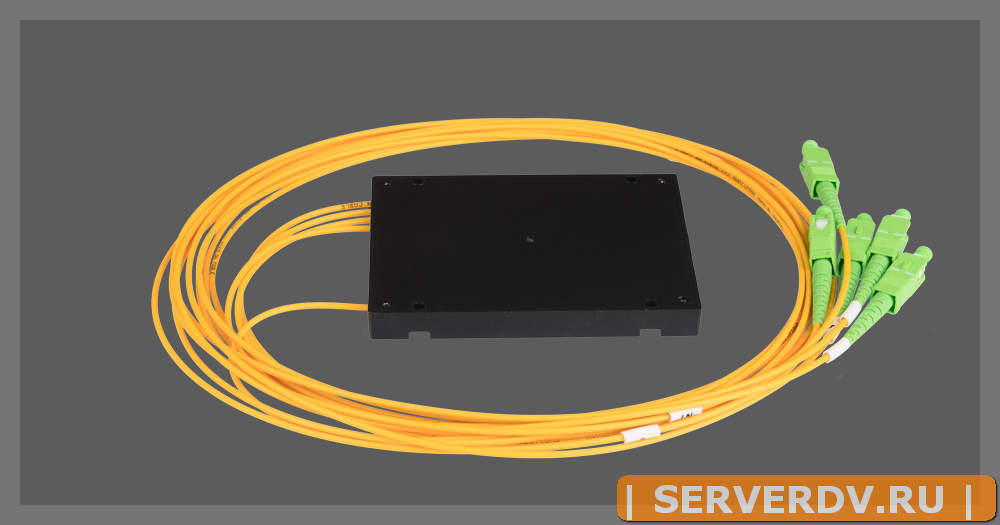 Сплиттер планарный NIKOMAX 1x4, одномодовый 9/125мкм, стандарта G657.A1, SC/APC, стандартный корпус, с равным коэффициентом деления, 2 мм