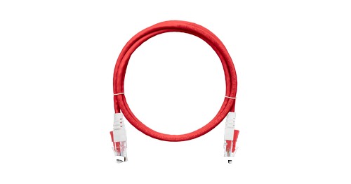 Коммутационный шнур NIKOMAX с замком U/UTP 4 пары, Кат.5е (Класс D), 100МГц, 2хRJ45/8P8C, T568B, многожильный, BC (чистая медь), 24AWG (7х0,195мм), LS