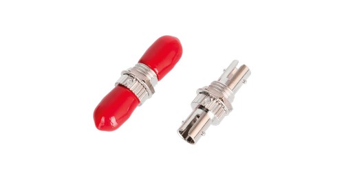 Адаптер NIKOMAX волоконно-оптический, соединительный, универсальный SM/MM, ST-ST, одинарный, латунный, металлик, уп-ка 2шт.