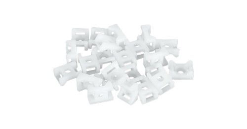 Основание NIKOMAX для стяжек, с крепежным отверстием 5,8мм под шуруп, размер 22х16мм, белое, уп-ка 100шт.