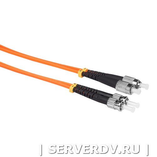 Шнур оптический коммутационный (патч-корд), FC-ST, дуплекс (duplex), OM2, нг(А)-HF, оранжевый, 3,0 м (DR-222354), Datarex