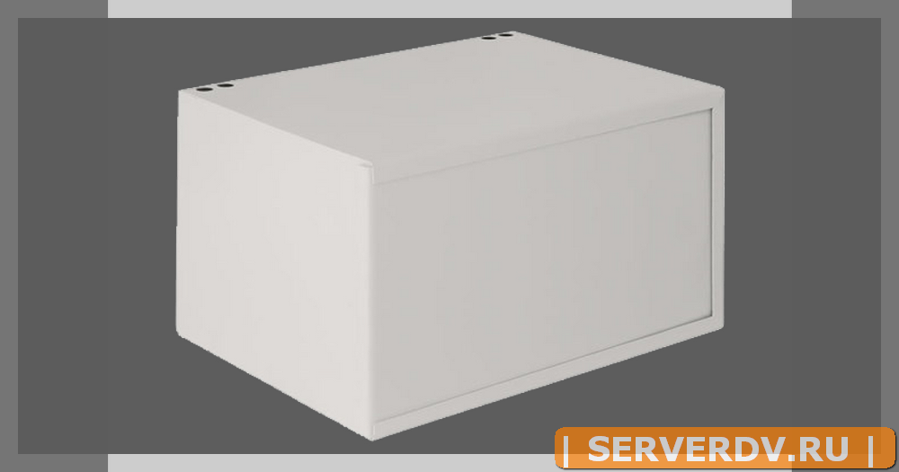 Настенный антивандальный шкаф пенального типа, 7U, Ш520хВ320хГ400мм, OEM, серый 