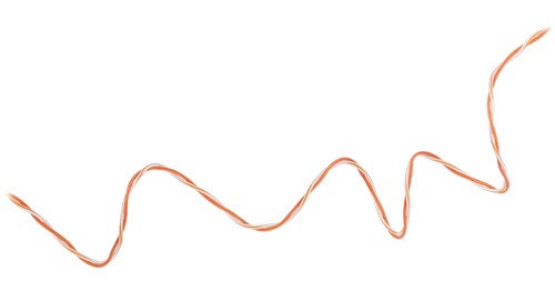 Кросс-пара NIKOLAN UTP 1 пара, одножильная, BC (чистая медь), 24AWG (0,50мм), внутренняя, без оболоч