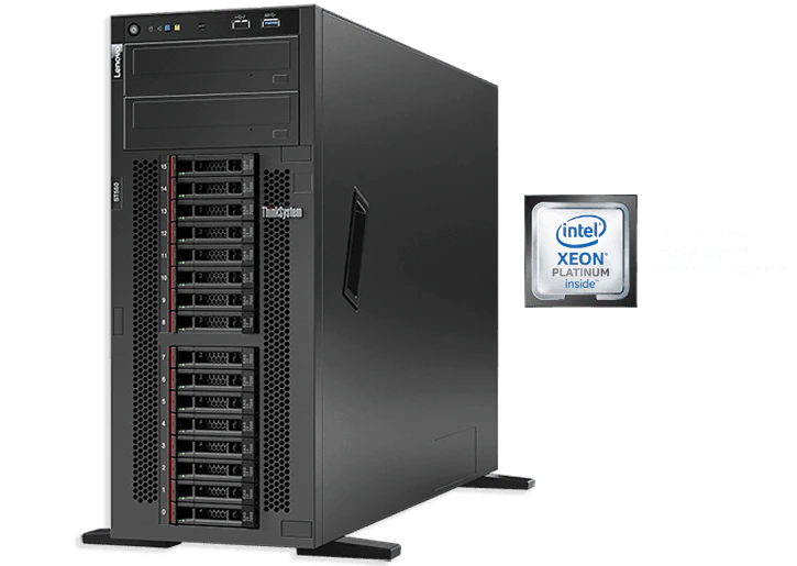 Сервер Lenovo ThinkSystem ST550,  1xIntel Xeon Silver 4210R 10C 2.4GHz 100W,  1x16GB 2Rx8,  ThinkSystem RAID 9350-8i 2GB Flash PCIe 12Gb Adapter,   1x