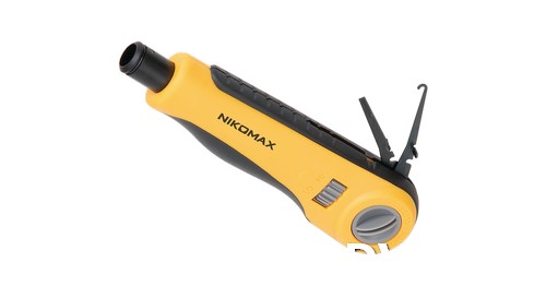 Инструмент NIKOMAX для заделки витой пары, ударного типа, 2 уровня регулировки силы удара, крепление