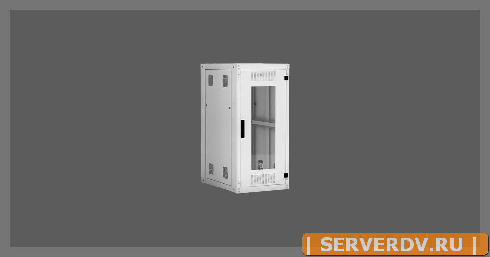 Напольный шкаф NETLAN 19", 24U, стеклянная дверь, цельнометаллические стенки, Ш600хВ1242хГ800мм, в разобранном виде, серый