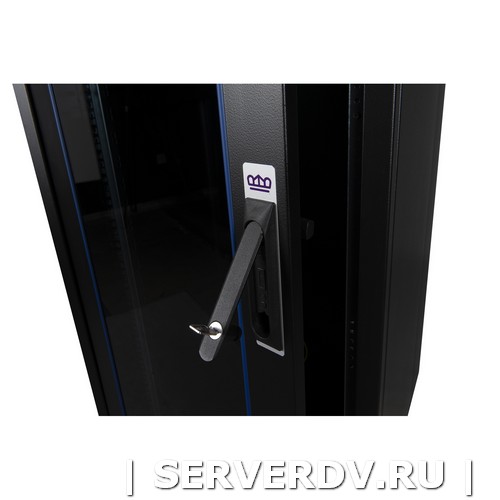 Шкаф напольный, телекоммуникационный 19", 20U 600х800, передняя дверь стекло, задняя стенка сплошная, металл, черный (DR-700011), Datarex