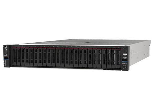 Сервер Lenovo SR665 V3 AMD EPYC 9534 (64C 2.45GHz 256MB Cache/280W), 64 GB (1x64GB, 4800MHz 2Rx4 DDR5 RDIMM), 8 SAS/SATA, 9350-8i Internal, 1x1100W Ti