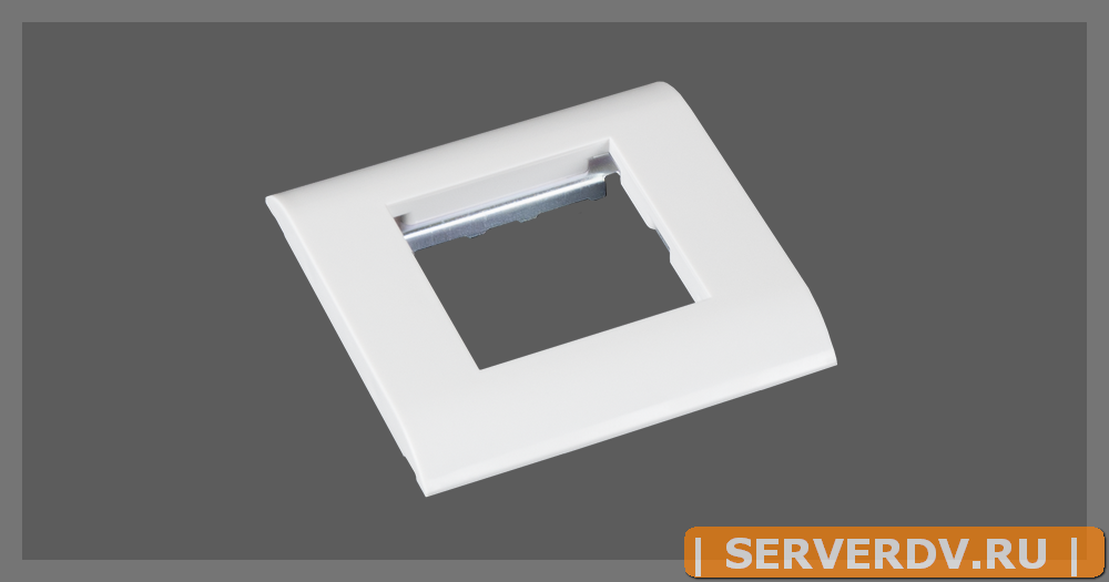 Настенная лицевая панель NETLAN под 1 вставку Mosaic, 45x45, с подрамником, белая, уп-ка 10 шт.