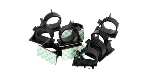 Основание NIKOMAX самоклеящееся с фиксатором-защелкой для пучка до 13мм, размер 37х7,5мм, черное, уп-ка 100шт.