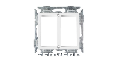 Адаптерная панель NIKOMAX c формата Valena на 2 вставки формата Mosaic 22,5x45мм, с подрамником, белая