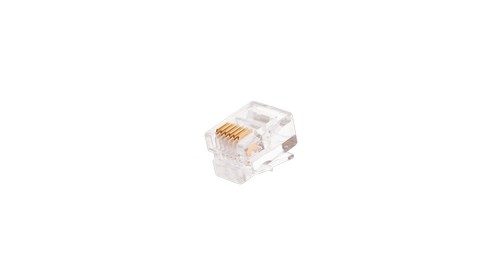 Коннектор NIKOMAX RJ12/6P6C телефонный, Кат.3 (Класс C), 16МГц, покрытие 6мкд, под многожильный кабе