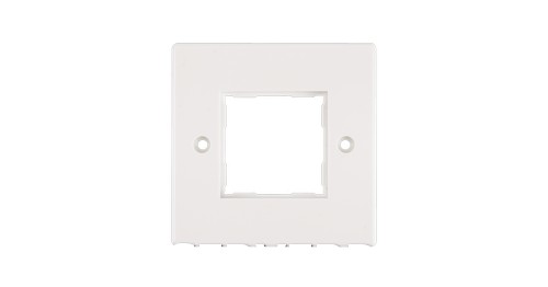 Настенная лицевая панель NIKOMAX 86х86мм для вставок формата Mosaic 45х45мм, белая