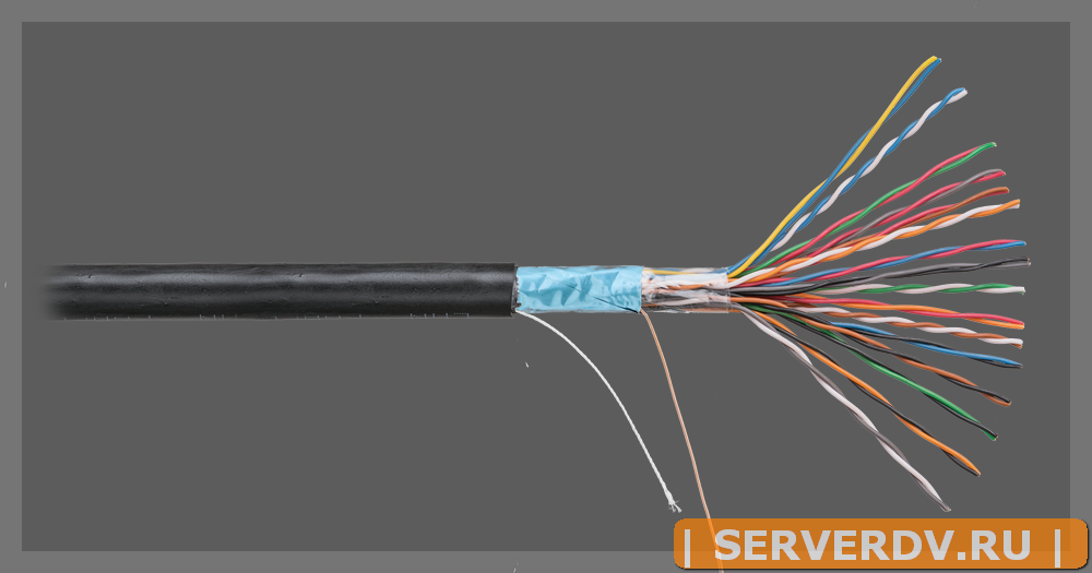 Кабель NETLAN F/UTP 16 пар, Кат.5 (Класс D), 100МГц, одножильный, BC (чистая медь), внешний, PE до -40C, черный, 305м