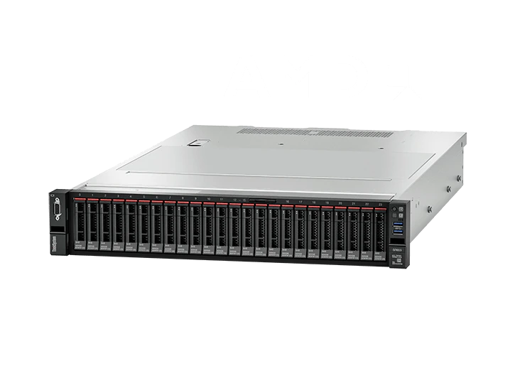 Сервер Lenovo SR655 AMD EPYC 7453 (28C 2.75GHz 64MB Cache/225W) 32GB 3200MHz (1x32GB, 2Rx4 RDIMM), O/B, 940-8i, 1x1100W, Tooless Rails (7Z01A054EA)